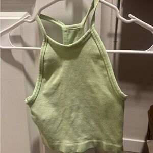 Aritzia Light Green Ribbed Camisole
